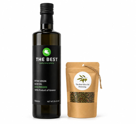 THE BEST Premium Extra Virgin Olive Oil 750 ml with The Best Seasoning FREE SHIPPING when you buy 2