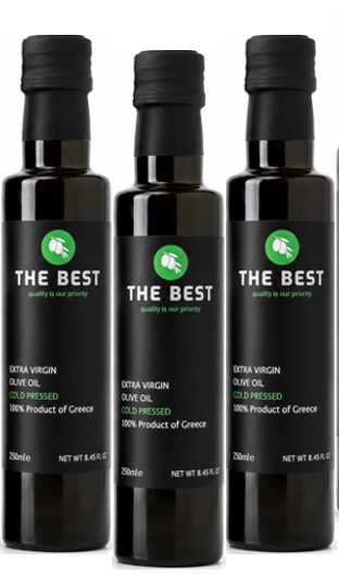 3 Pack of THE BEST Premium Extra Virgin Olive Oil  includes 3 250ml bottles