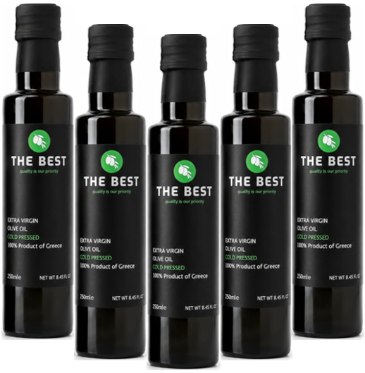 THE BEST Premium Extra Virgin Olive Oil 5 Pack Five 250ml bottles with FREE SHIPPING